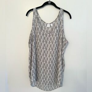 BP (Nordstrom) Women’s Sleeveless Blouse | Size XL | Grey & White